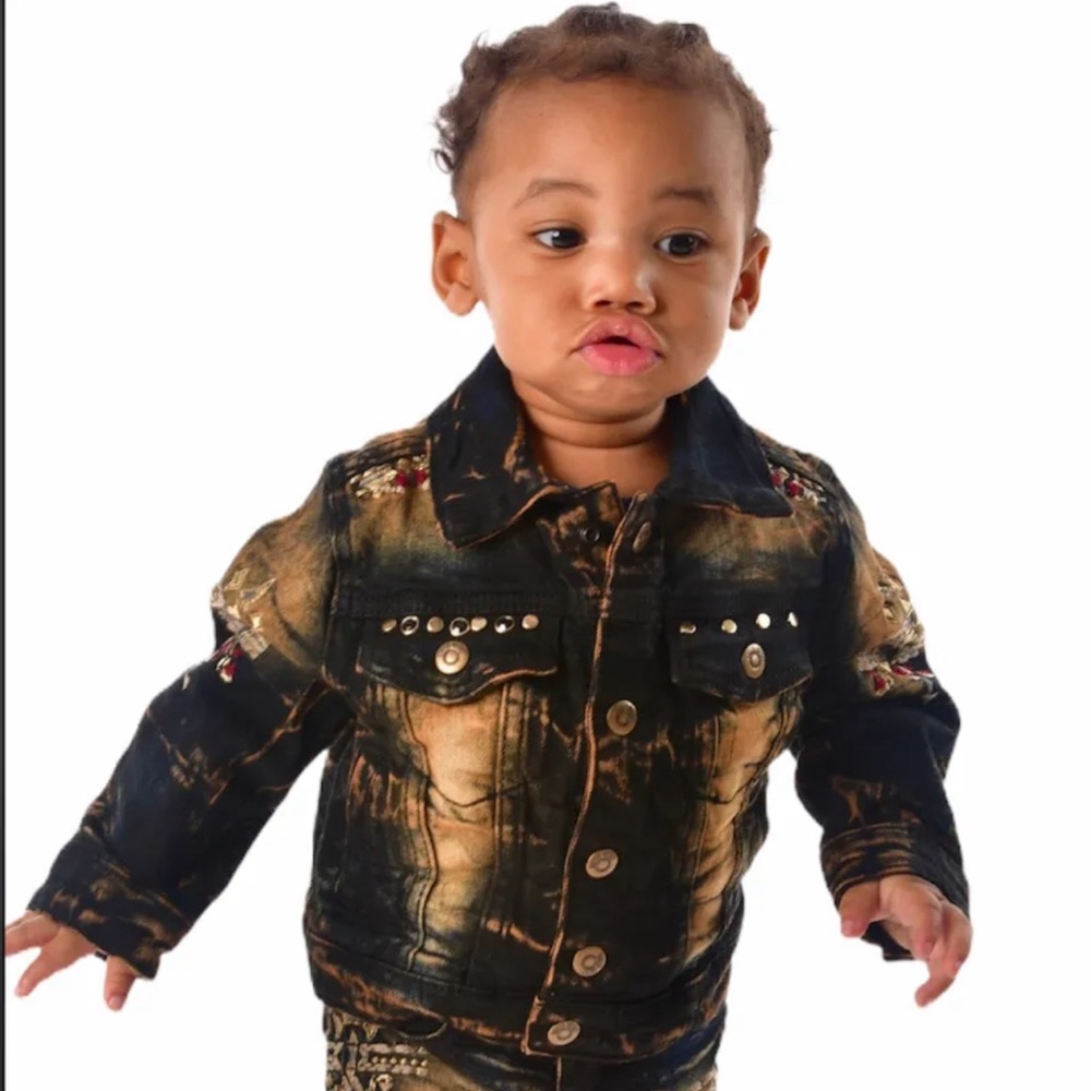 BOYS’ 8IGHTH DSTRKT GOLD BLACK-JACKET